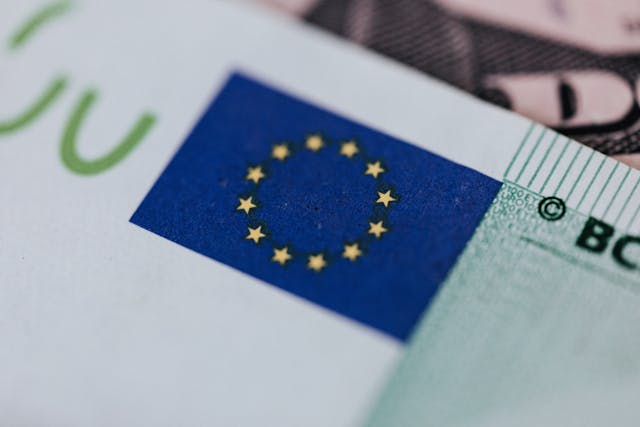 Symbol of European Union on banknote.jpg