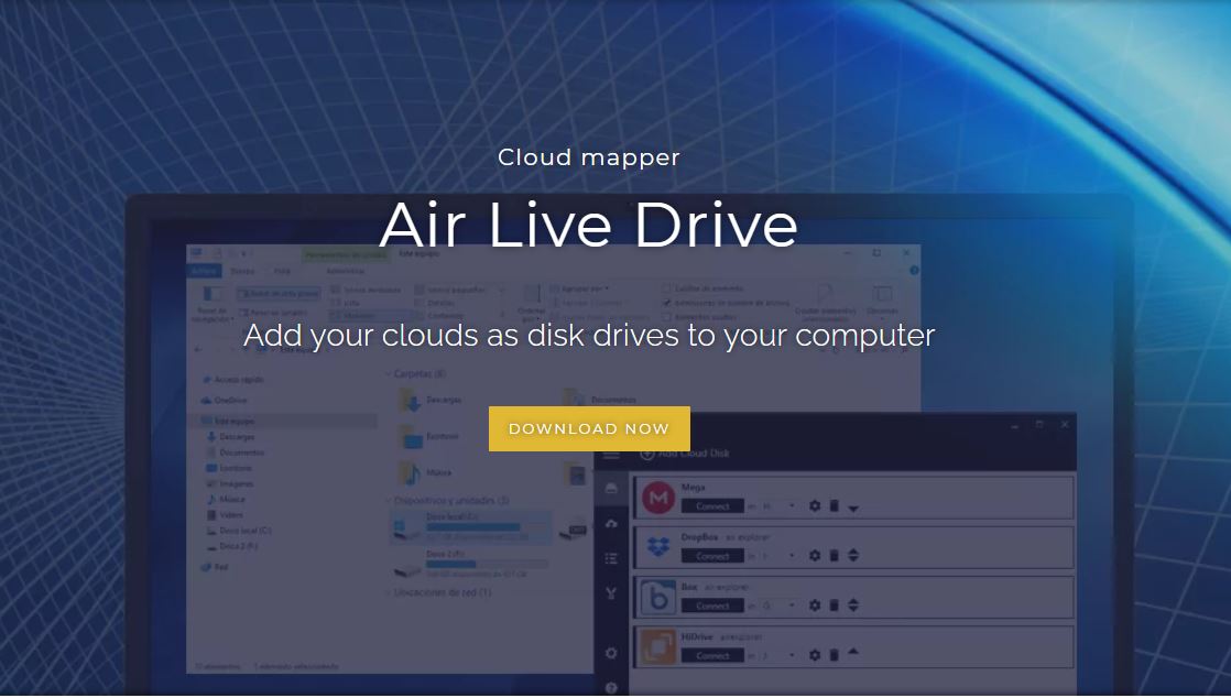 The Air Live Drive website.
